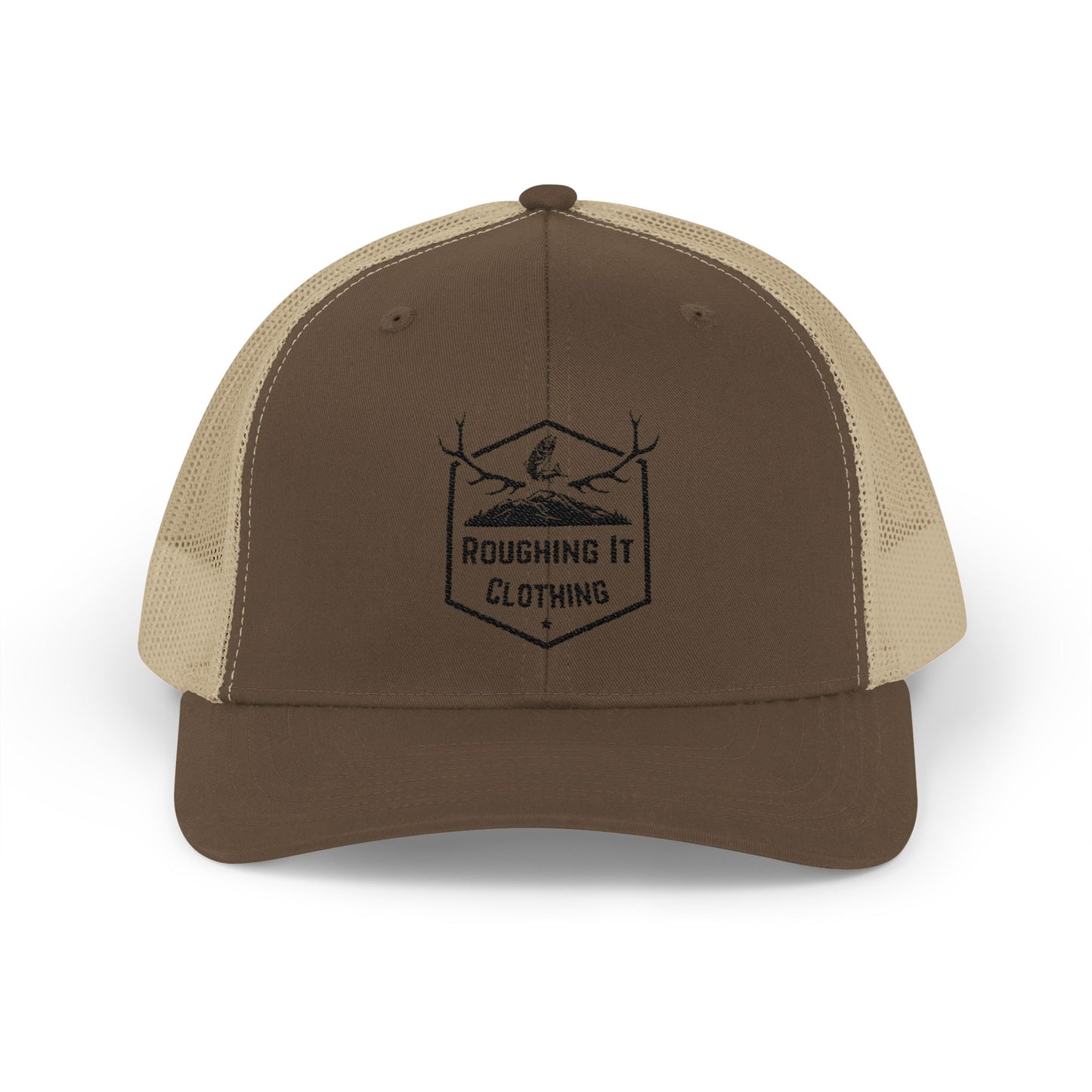 Roughing It Logo Snapback Trucker Cap
