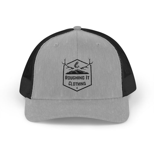 Roughing It Logo Snapback Trucker Cap