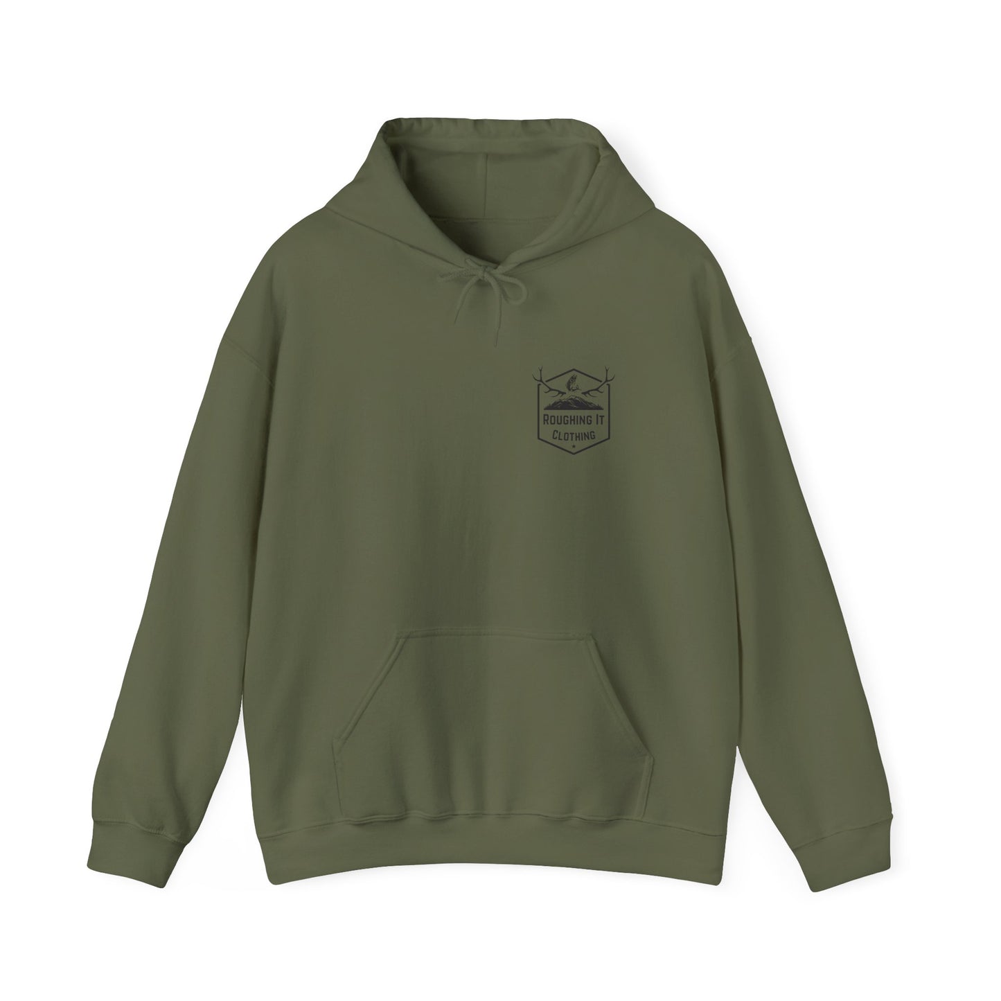Men's Roughing It Logo Hooded Sweatshirt
